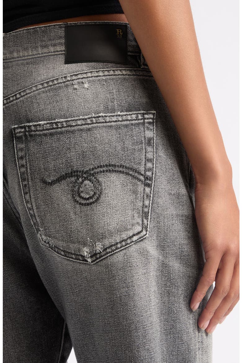 Distressed Boyfriend Jeans, Alternate, color, VINTAGE GREY