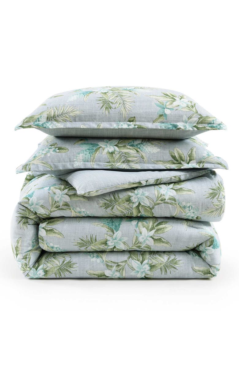 Tommy Bahama Floral Enchantment Cotton Comforter & Sham Set, Main, color, Blue Multi