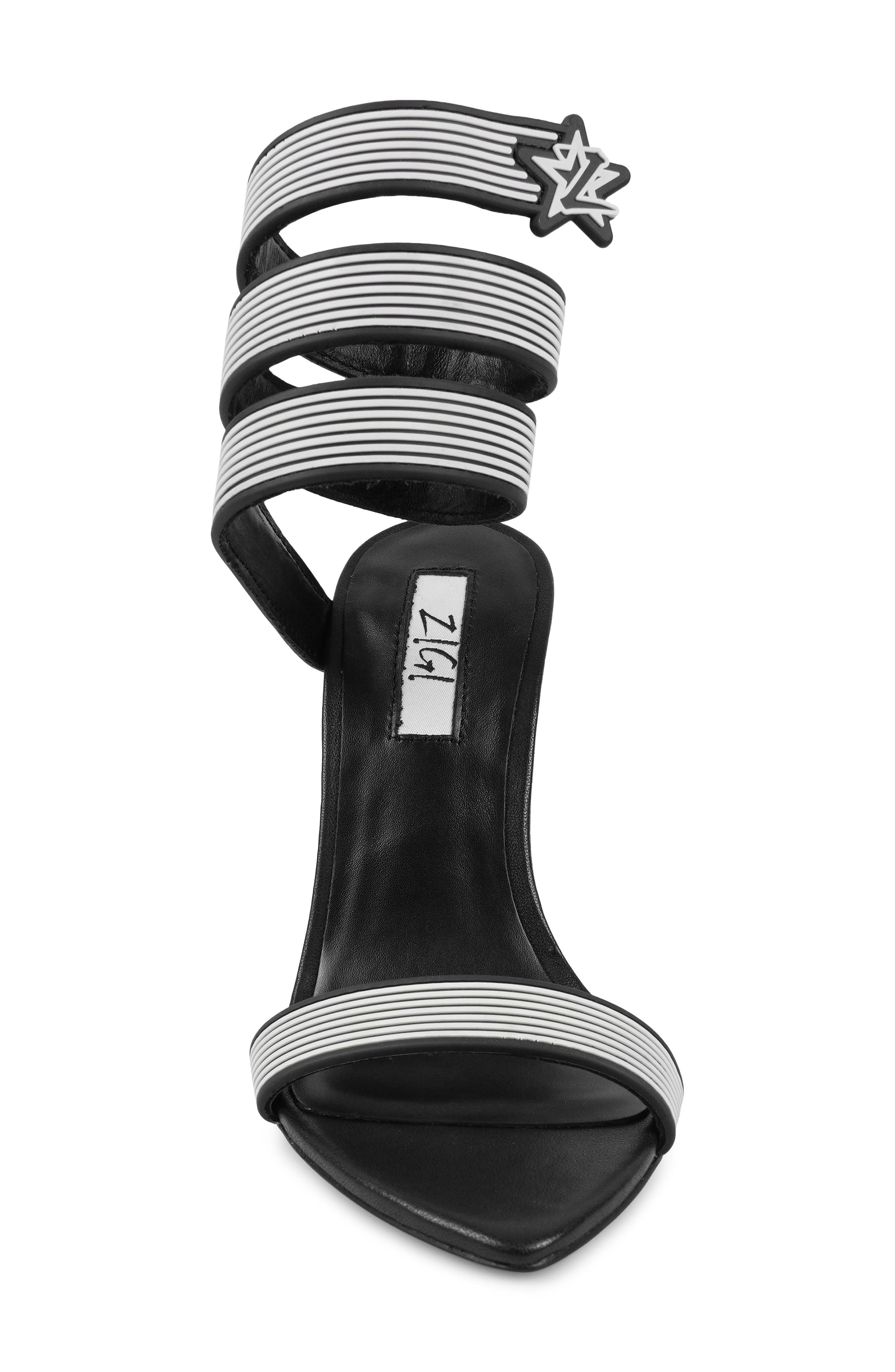 ZIGI Player Ankle Strap Sandal, Alternate, color, Black