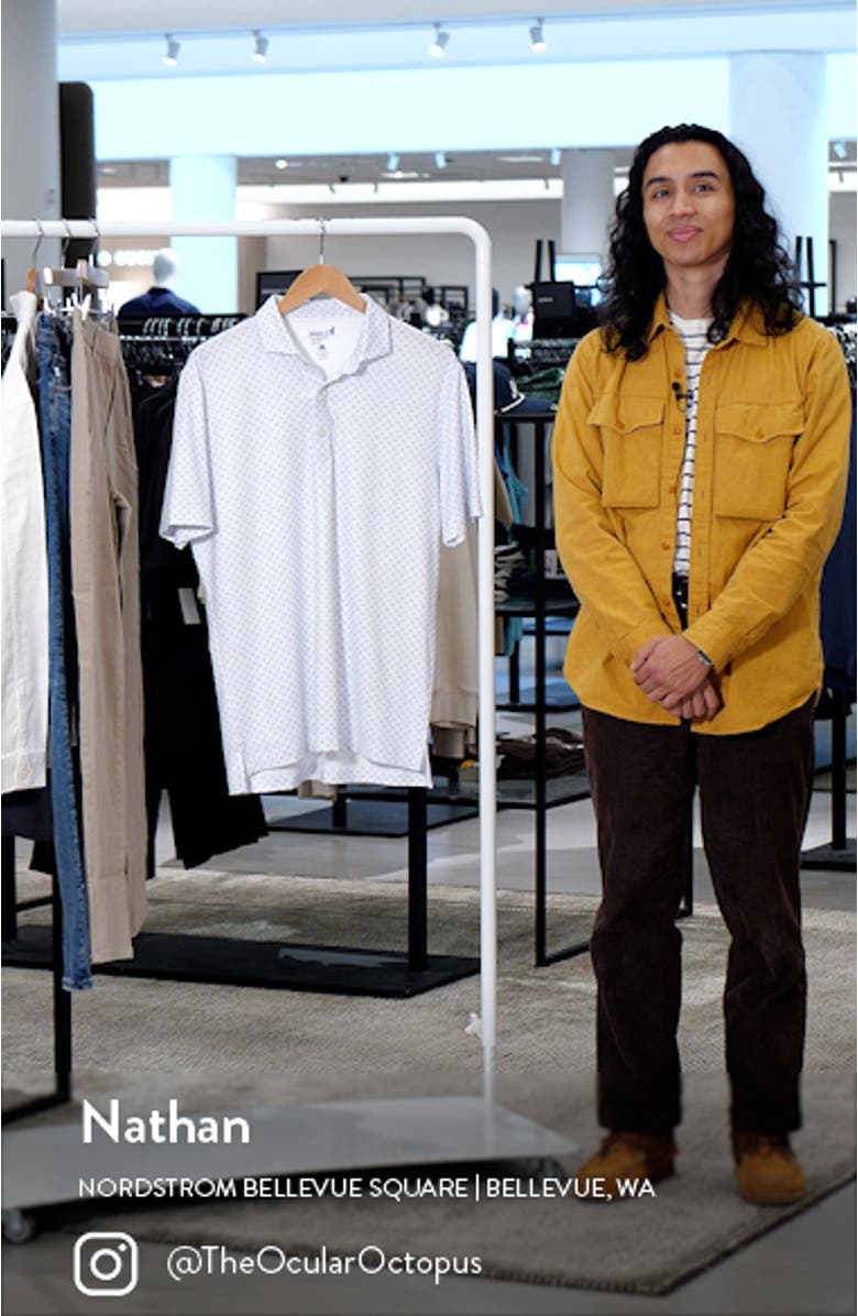 Crete Neat Print PREP-FORMANCE Polo, sales video thumbnail