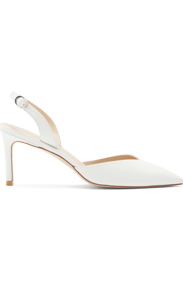 Stuart Weitzman Julia 75 Slingback Pump, Alternate, color, White.