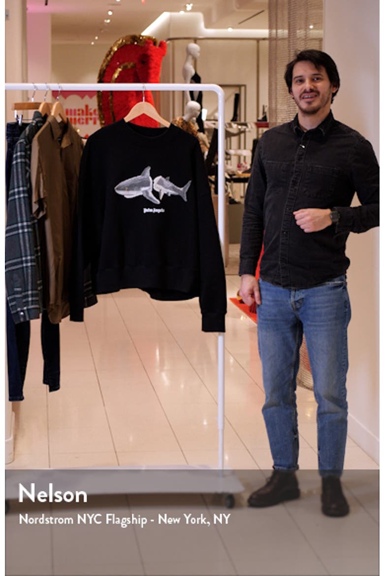 Shark Appliqué Sweatshirt video