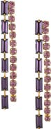 Ettika Crystal Linear Drop Earrings