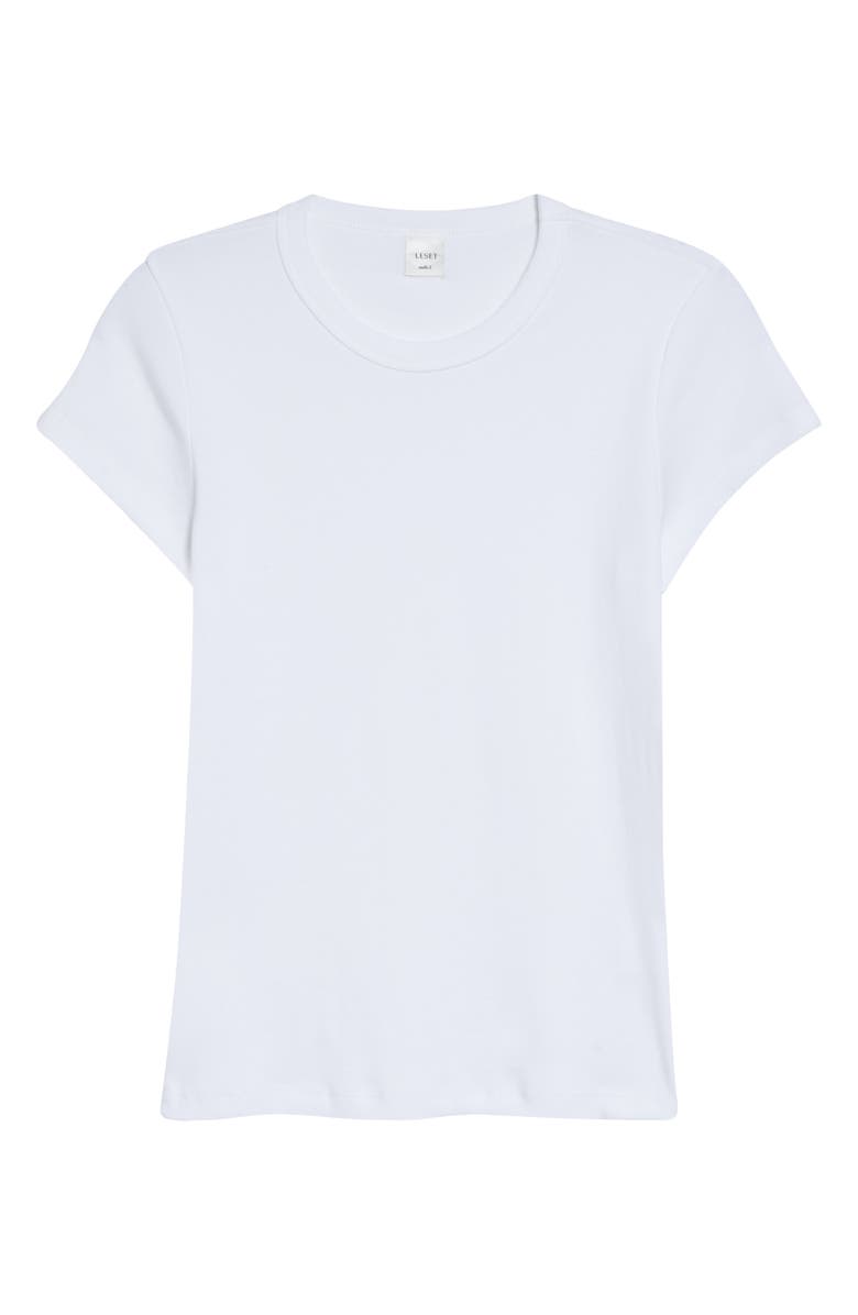 LESET Nando Slim Fit Cotton T-Shirt, Main, color, White