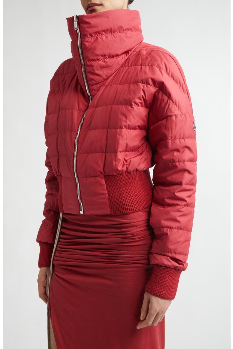x Rick Owens Crop Down Puffer Jacket, Alternate, color, RED