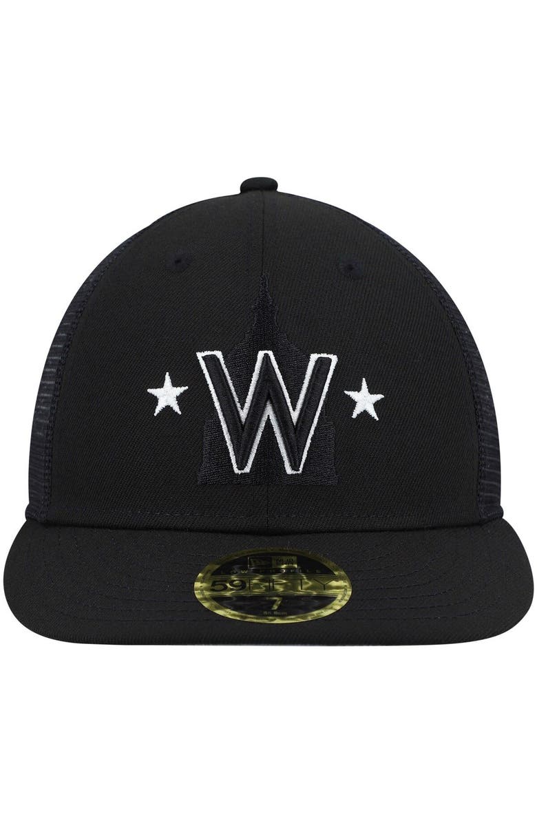 New Era Men's New Era Black Washington Nationals 2023 Batting Practice Low Profile 59FIFTY Fitted Hat, Alternate, color,