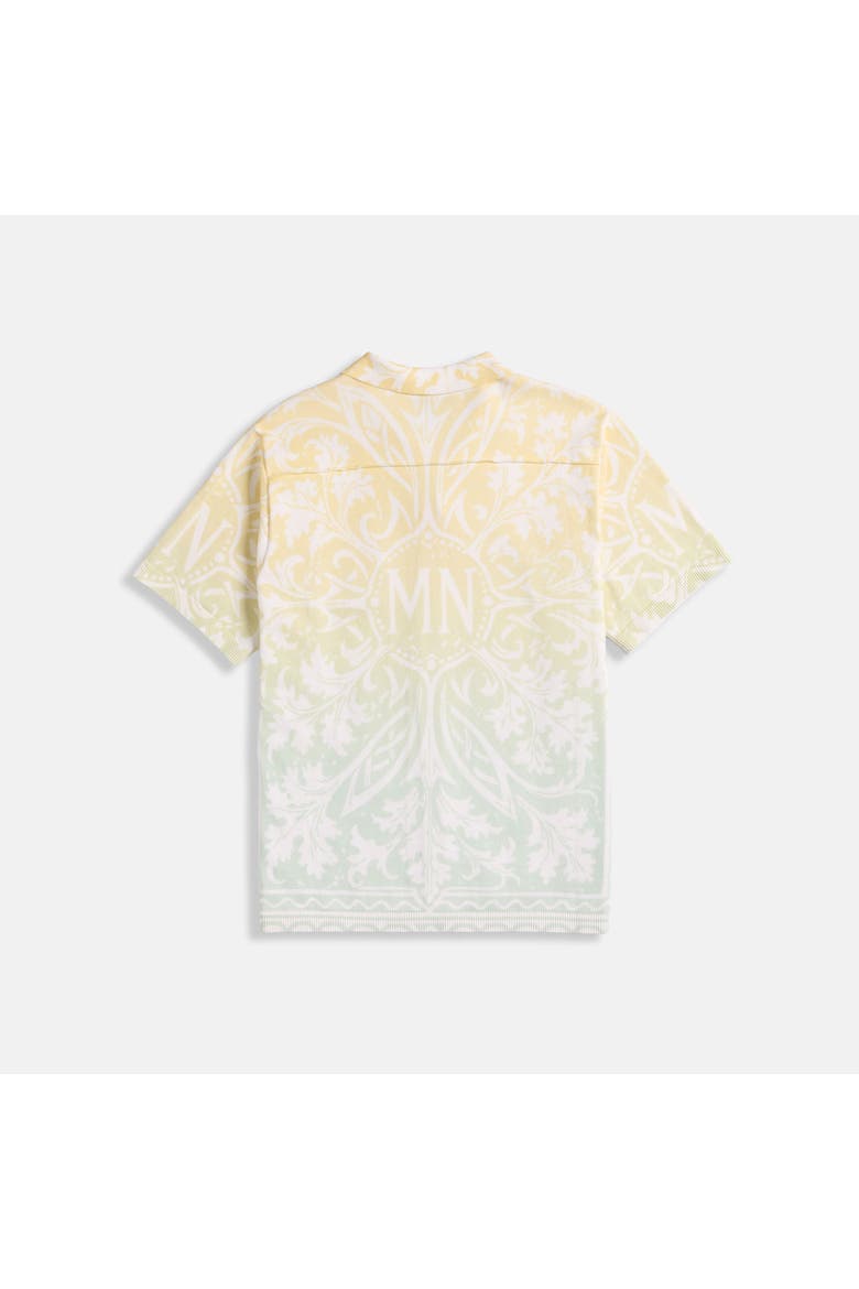 Jacquard Knit Monogram Shirt, Alternate, color, Citron Ombre