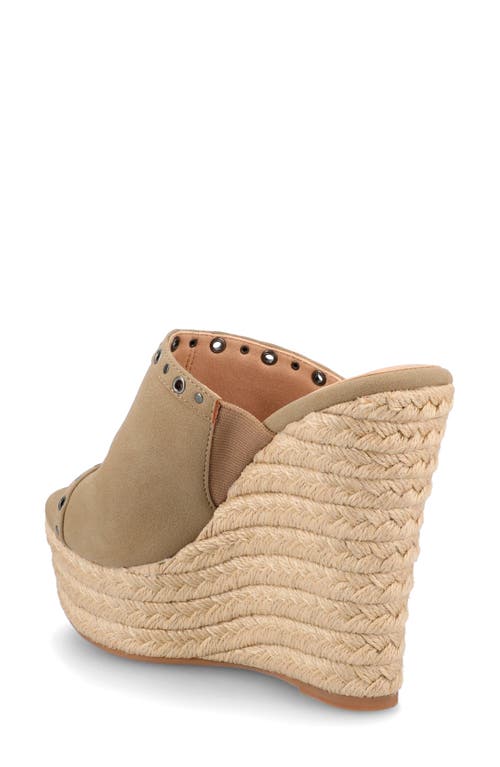 Journee Collection Yari Platform Wedge Espadrille Sandal In Taupe