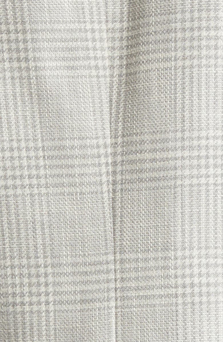 ISAIA Marechiaro Glen Plaid Wool Blend Hopsack Sport Coat, Alternate, color, Light Grey 910