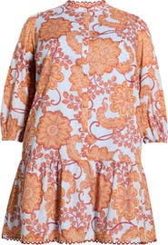 SUGARLIPS Siany Yamila Floral Ruffle Cotton Dress
