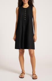 matty m. Helena Pleat Shift Dress