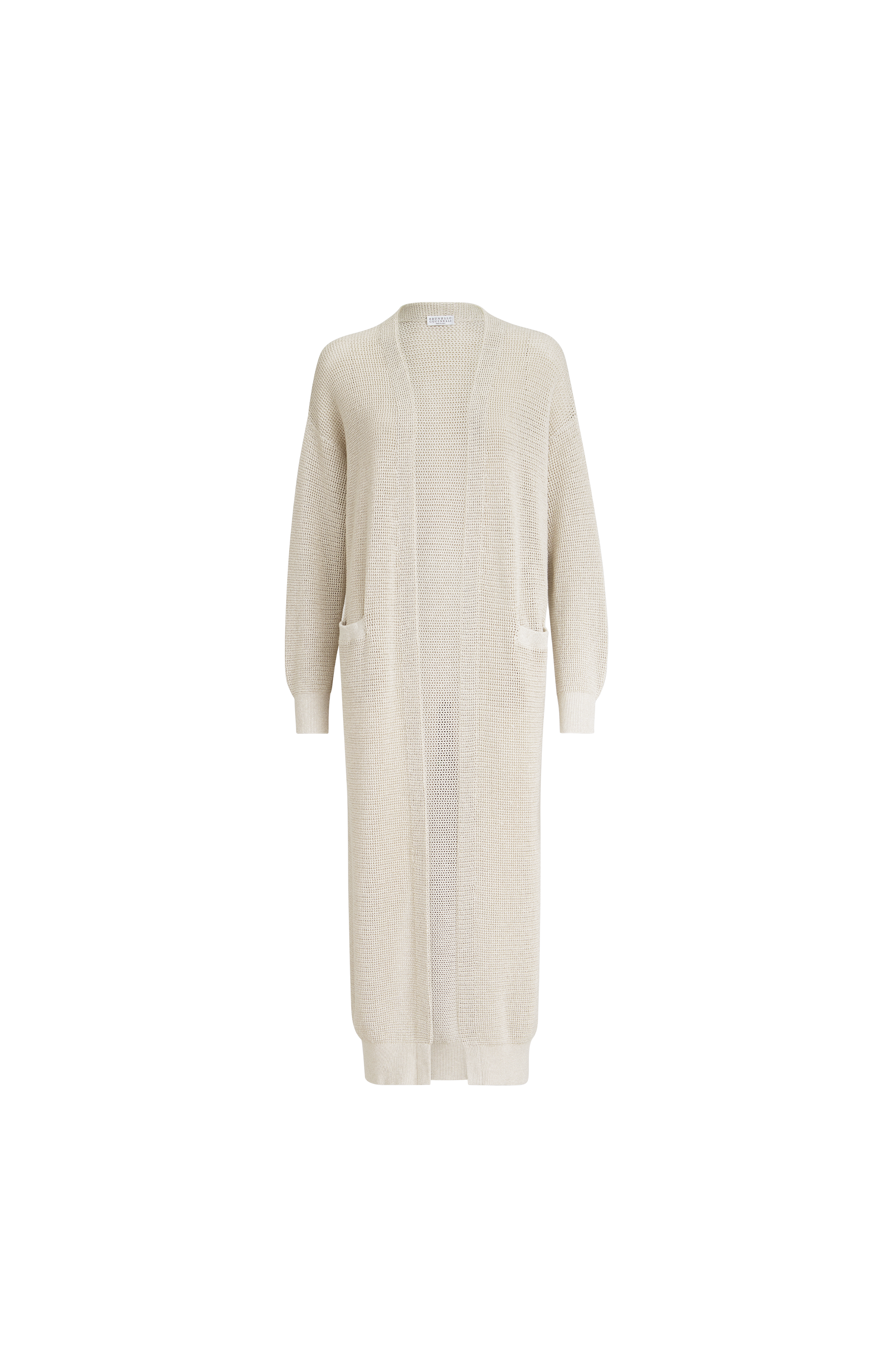 Sparkling net long cardigan - image 2