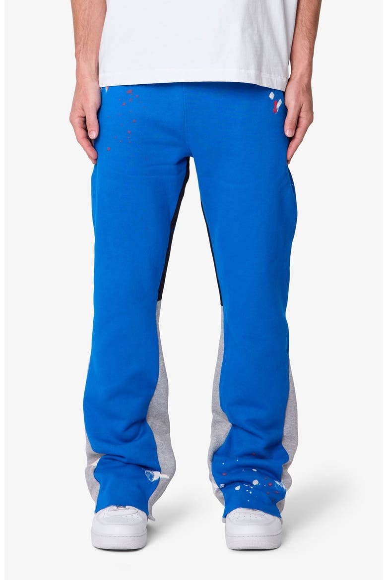Contrast Bootcut Sweatpants, Main, color, BLUE/ GREY