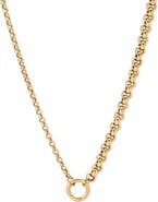 Adina Reyter Half & Half 14K Gold Rolo Chain Necklace