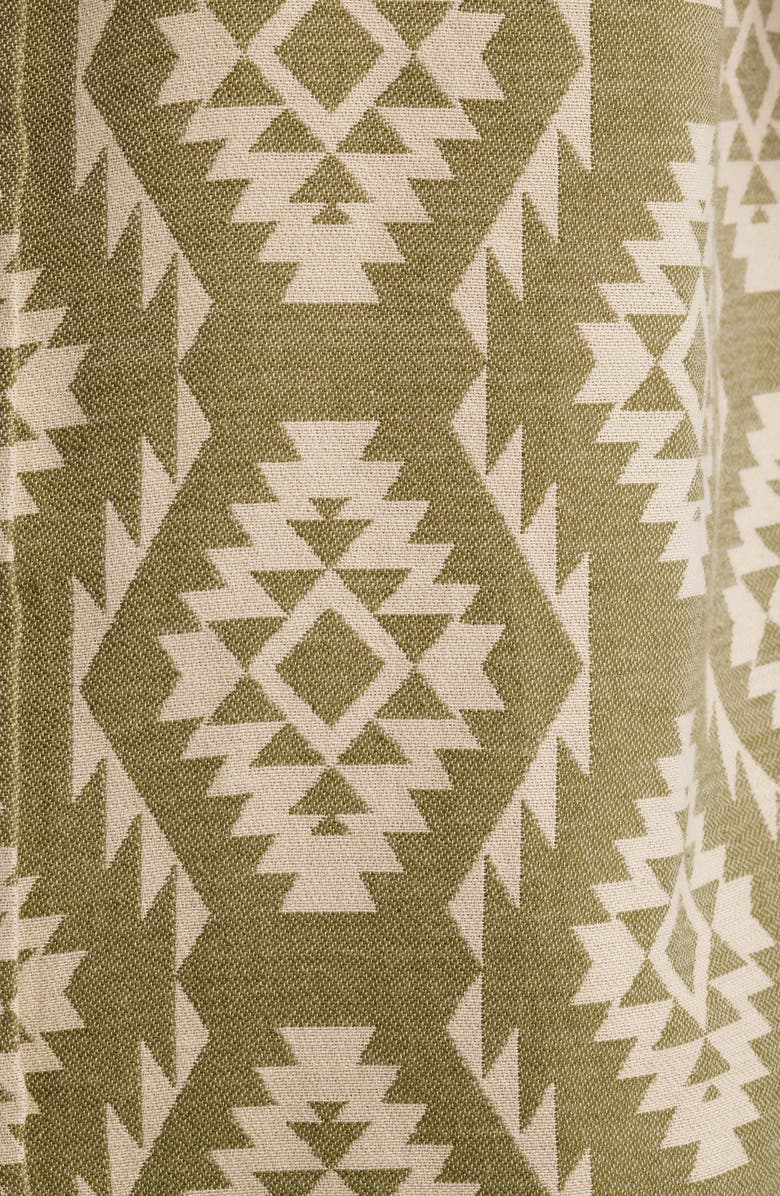 Pendleton Gateway Print Short Sleeve Cotton Button-Up Shirt, Alternate, color, Cascadia Green