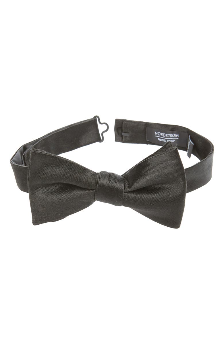 NORDSTROM MEN'S SHOP Solid Silk Bow Tie, Main, color,