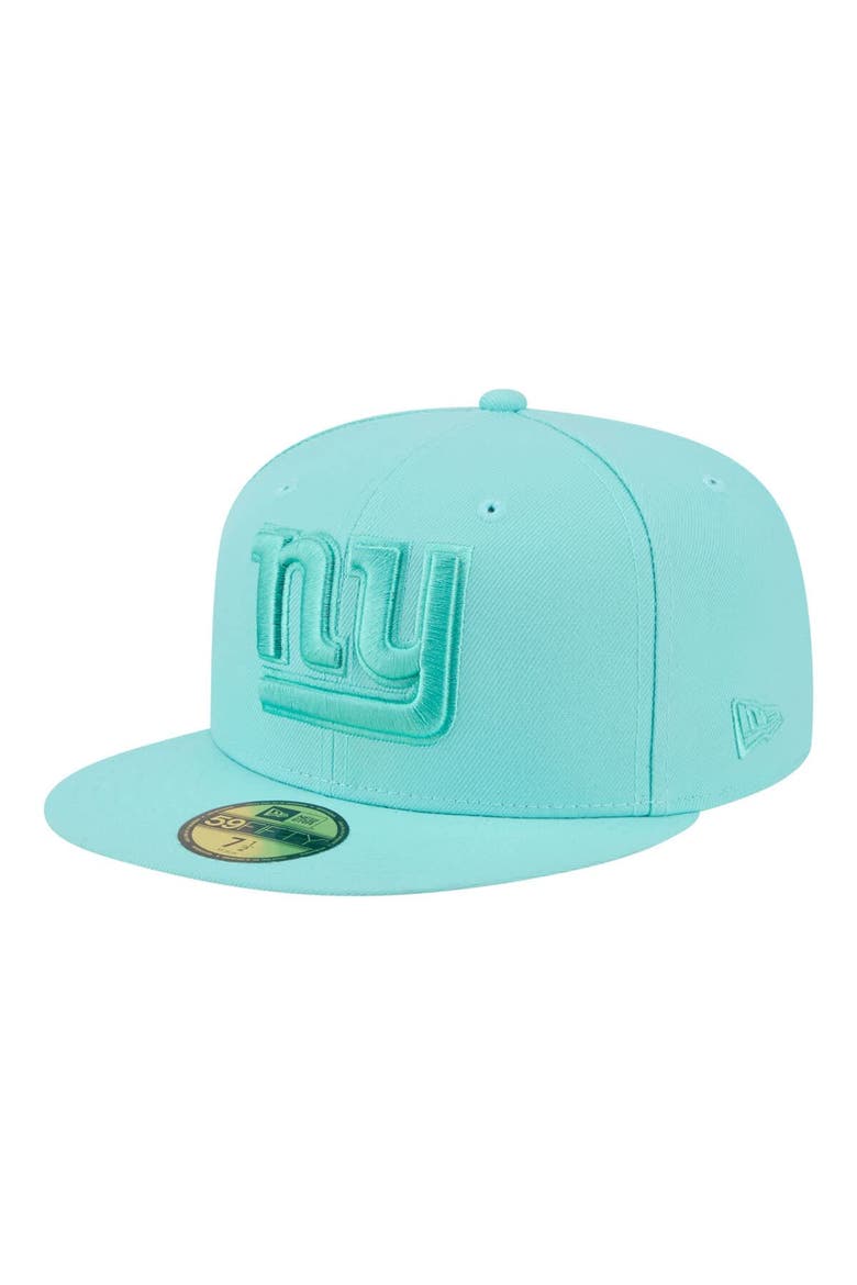 Men's New Era  Turquoise New York Giants Color Pack 59FIFTY Fitted Hat, Main, color, Turquoise