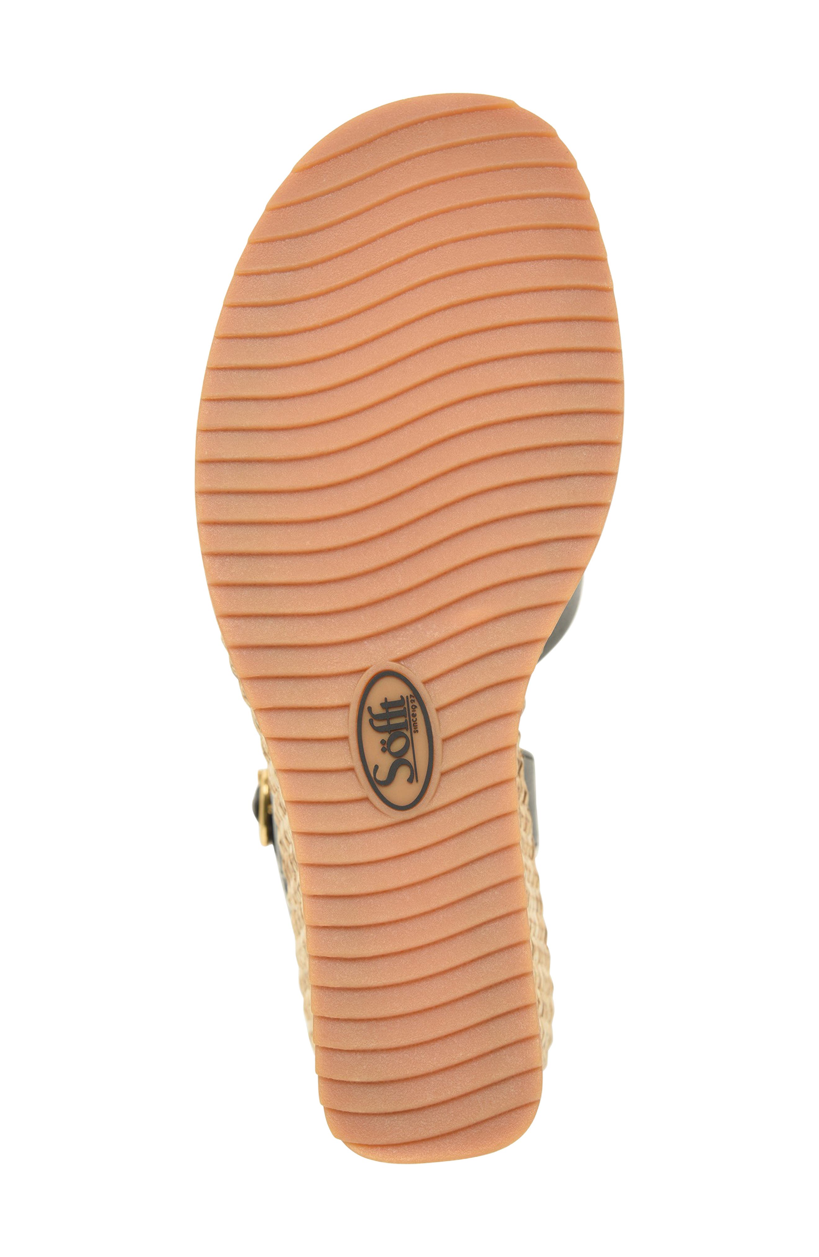 Söfft Diana Espadrille Platform Wedge Sandal, Alternate, color, Black