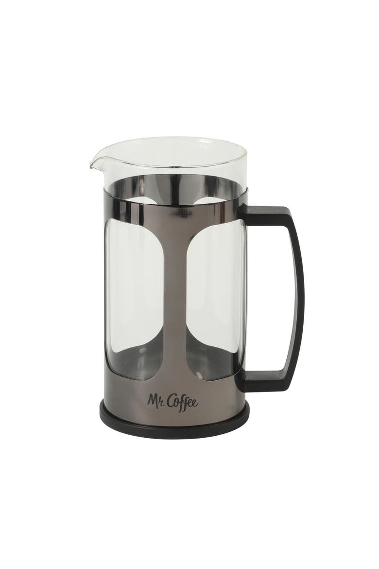 Daily Brew 30 oz Borosilicate Glass Coffee Press, Alternate, color, Gunmetal