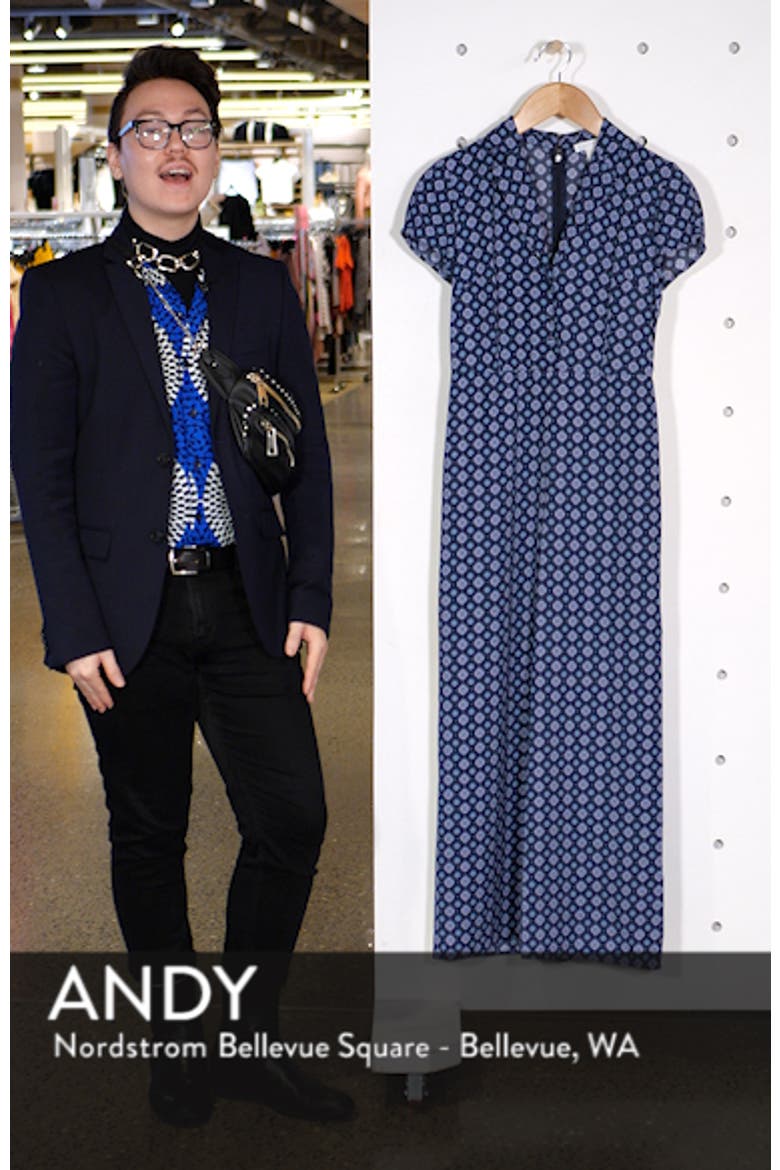 Print Button Front Jumpsuit video