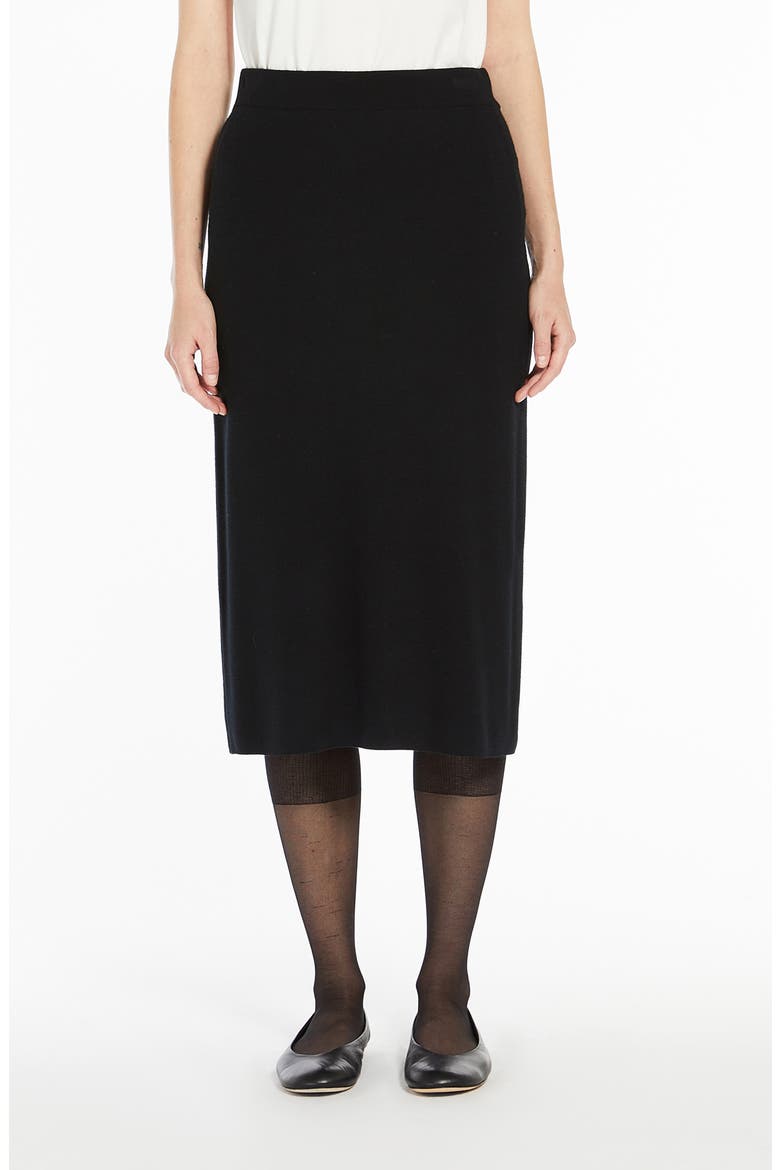 Lena Knit Skirt, Main, color, BLACK