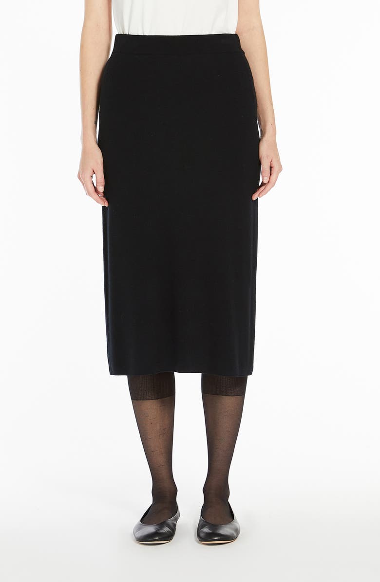 Weekend Max Mara Lena Knit Skirt, Main, color, Black