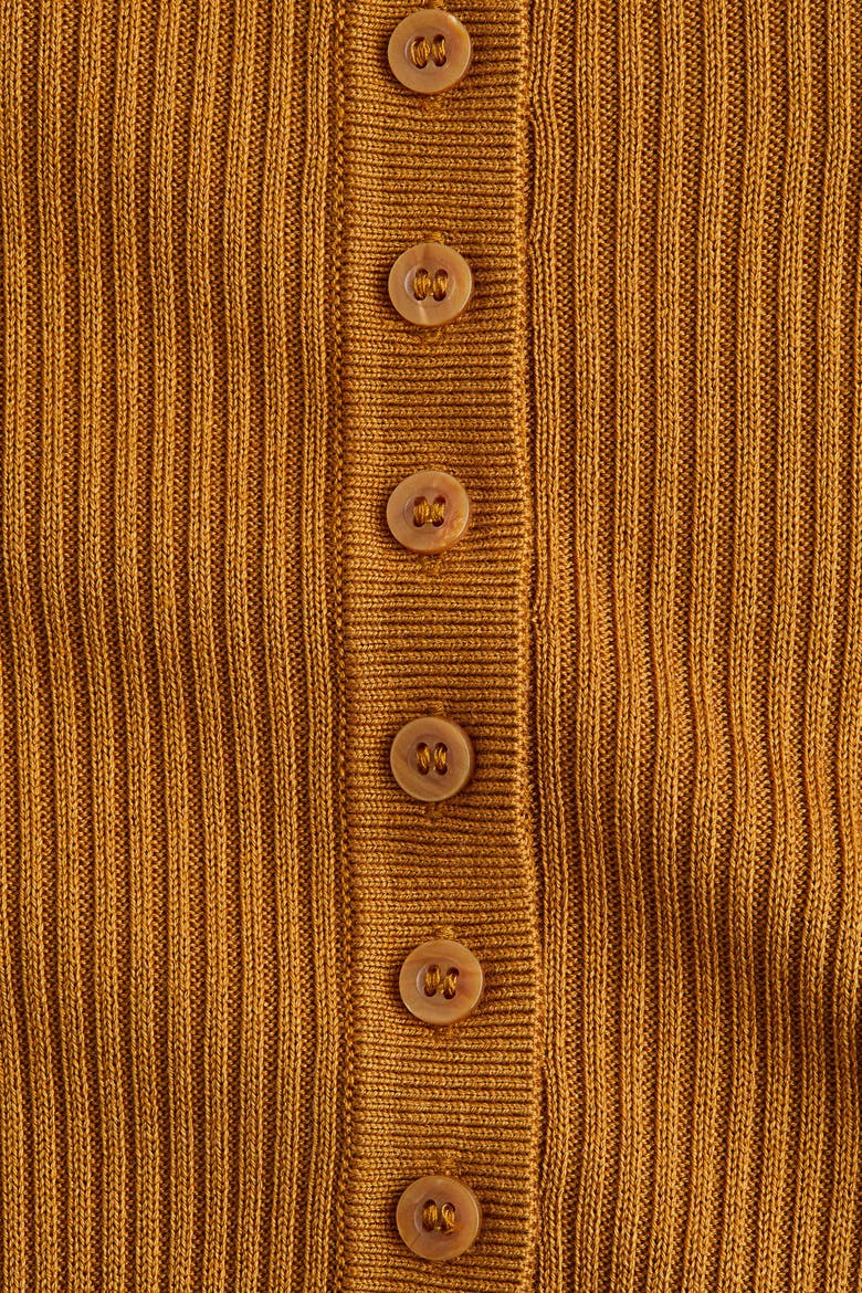 Rib-knit Top, Alternate, color, Light brown