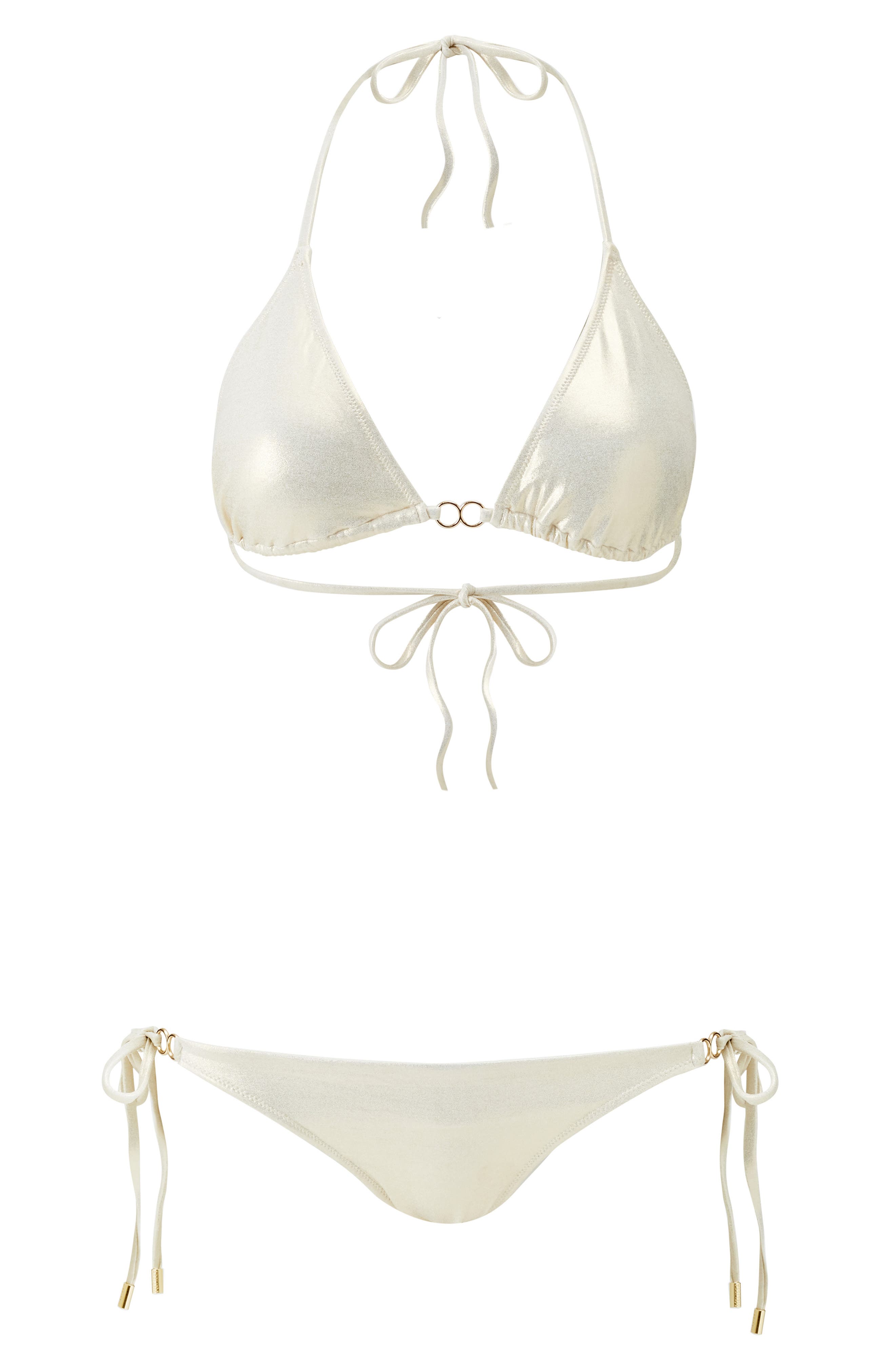 Melissa Odabash Costa Foil Triangle Bikini Top (Women) | Nordstrom