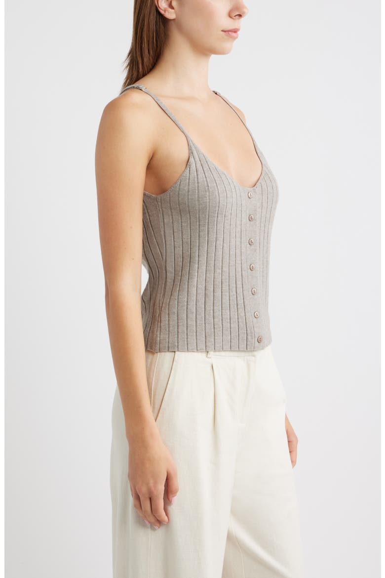 Vieste Rib Knit Camisole, Alternate, color, MINK
