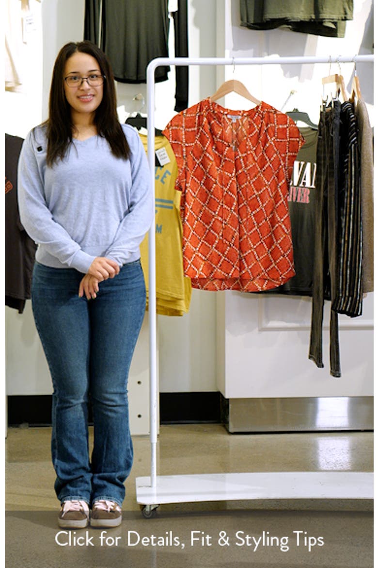 Squiggle Check Cap Sleeve Top video
