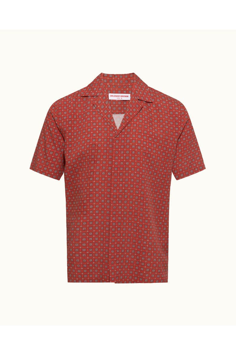 Maitan Relaxed-Fit Shirt, Alternate, color, Summer Red