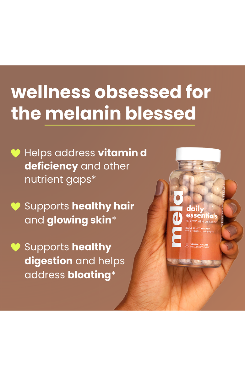 Mela Vitamins Healthy Habits Set for Women of Color, Alternate, color, Peachy Coral
