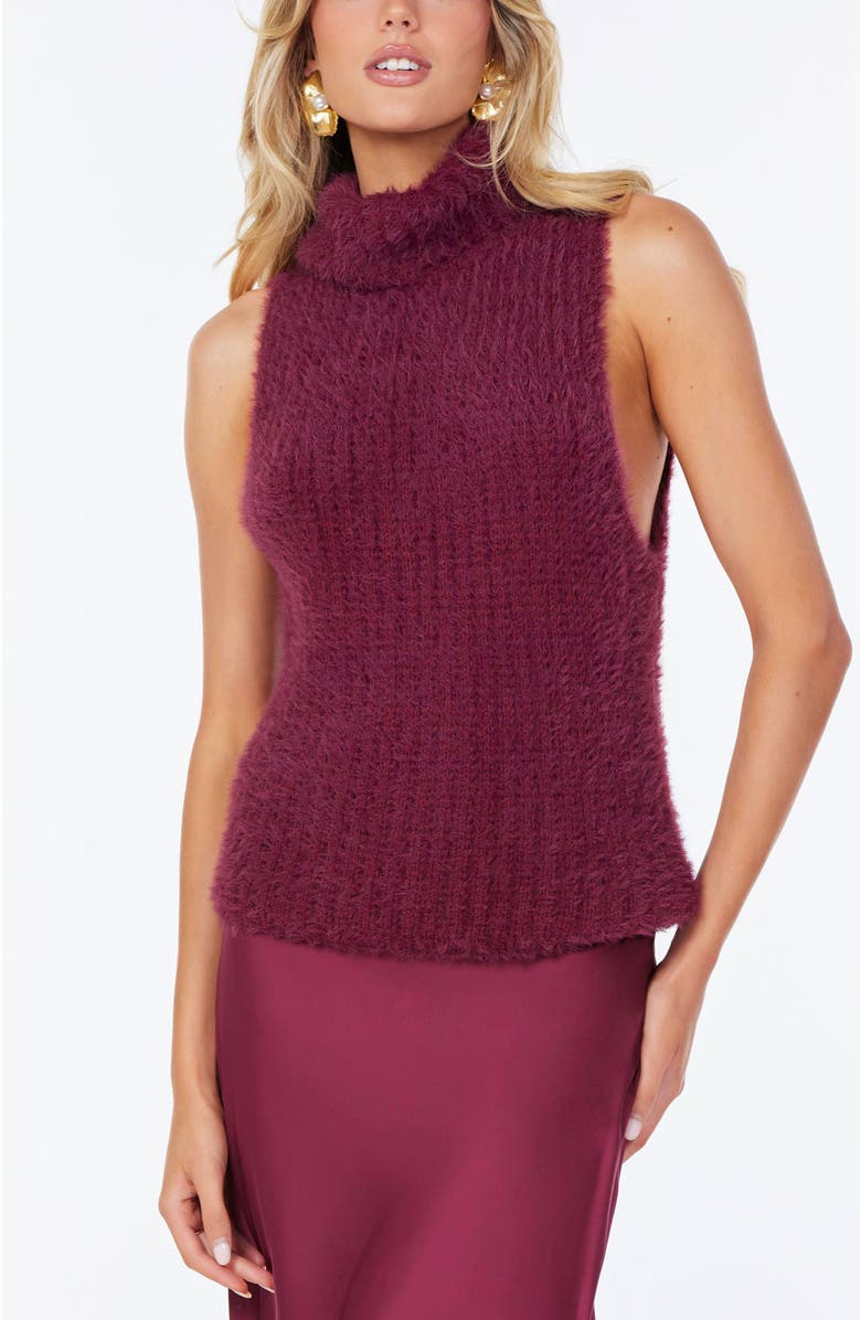 Bishop + Young Colette Sleeveless Turtleneck, Alternate, color, Scarlette