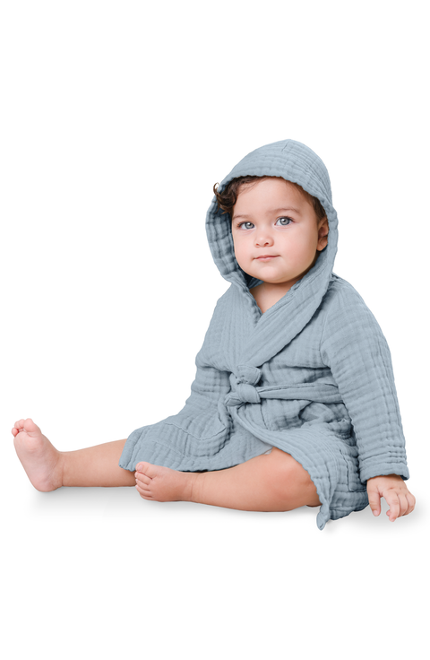 Muslin Bath Robe for Baby and Toddler