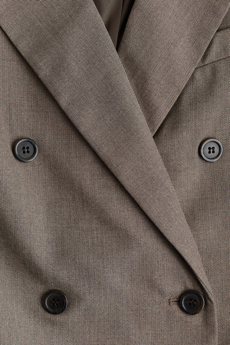 Double-Breasted Blazer, Alternate, color, Taupe