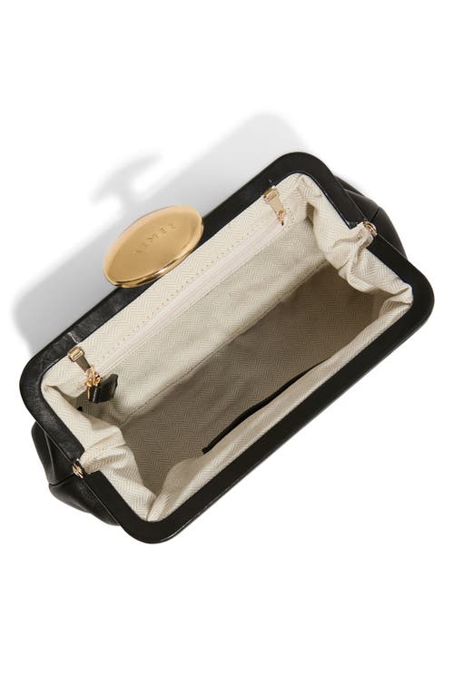 Aimee Kestenberg Full Circle Leather Frame Clutch In Black