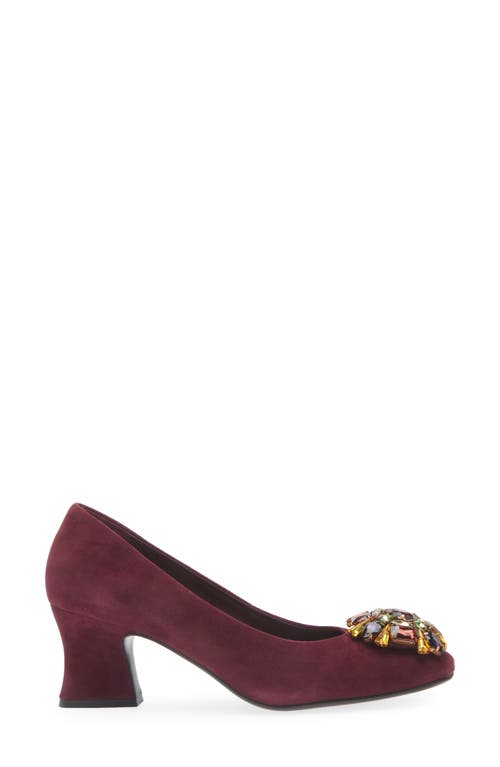 Jeffrey Campbell Panem Crystal Embellished Pump In Purple