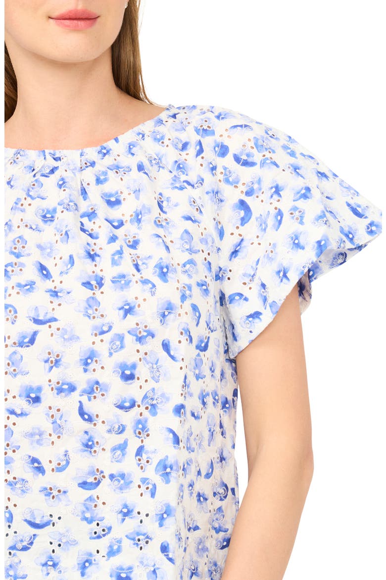 Tassel Tie Cotton Poplin Top, Alternate, color, BELLFLOWER BLUE