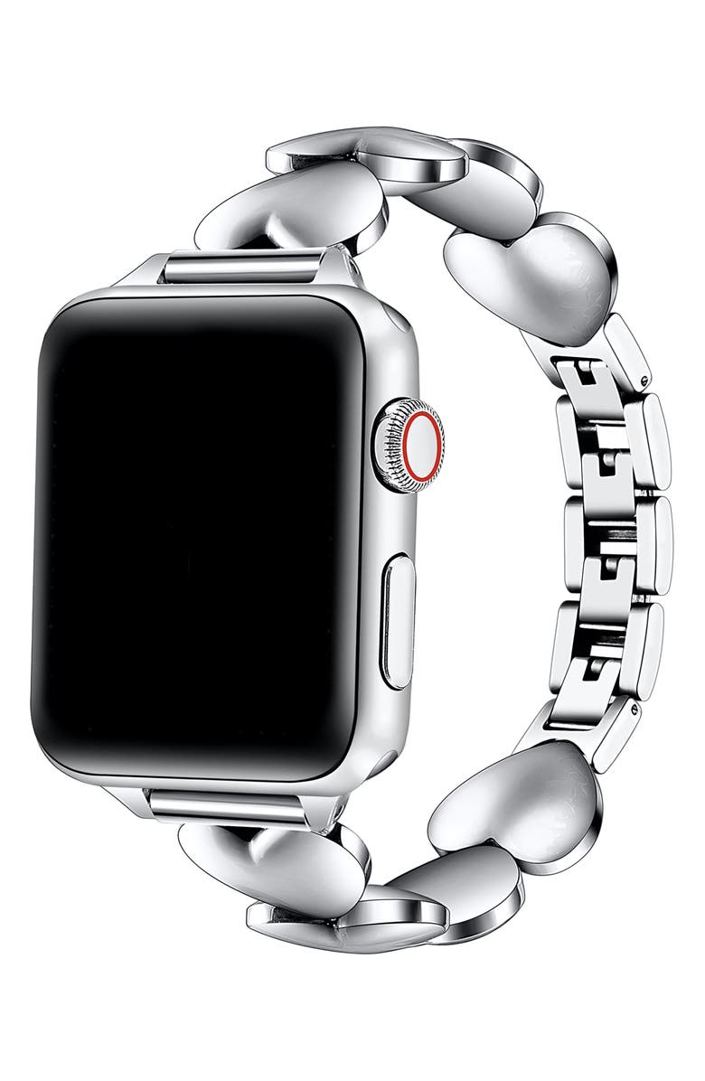 Posh Tech Aphrodite Heart Bracelet Apple Watch<sup>®</sup> Watchband, Alternate, color,