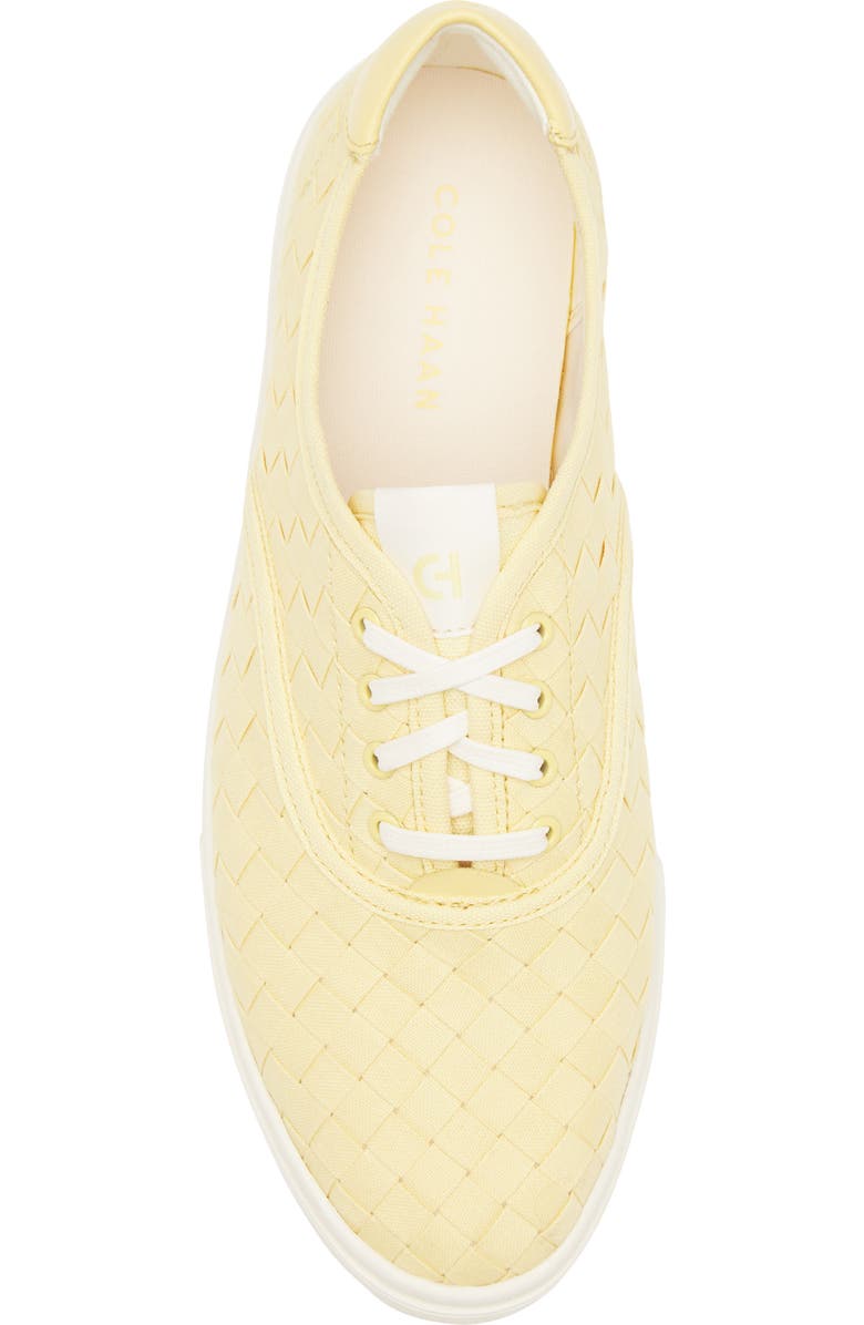 Cole Haan GrandPro Harbor Sneaker, Alternate, color, Pale Banana Woven Canvas