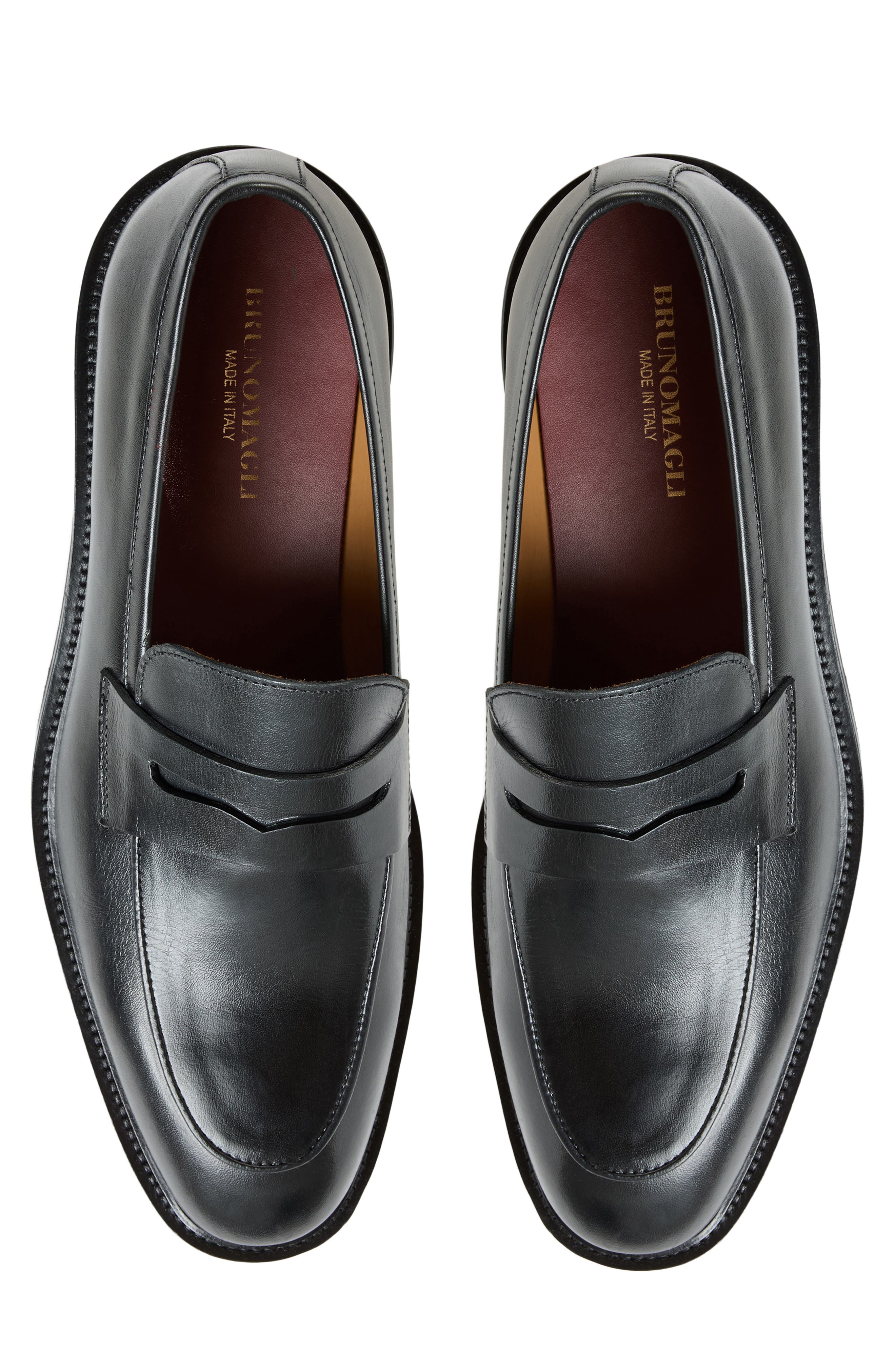 Volano Penny Loafer, Alternate, color, BLACK LEATHER