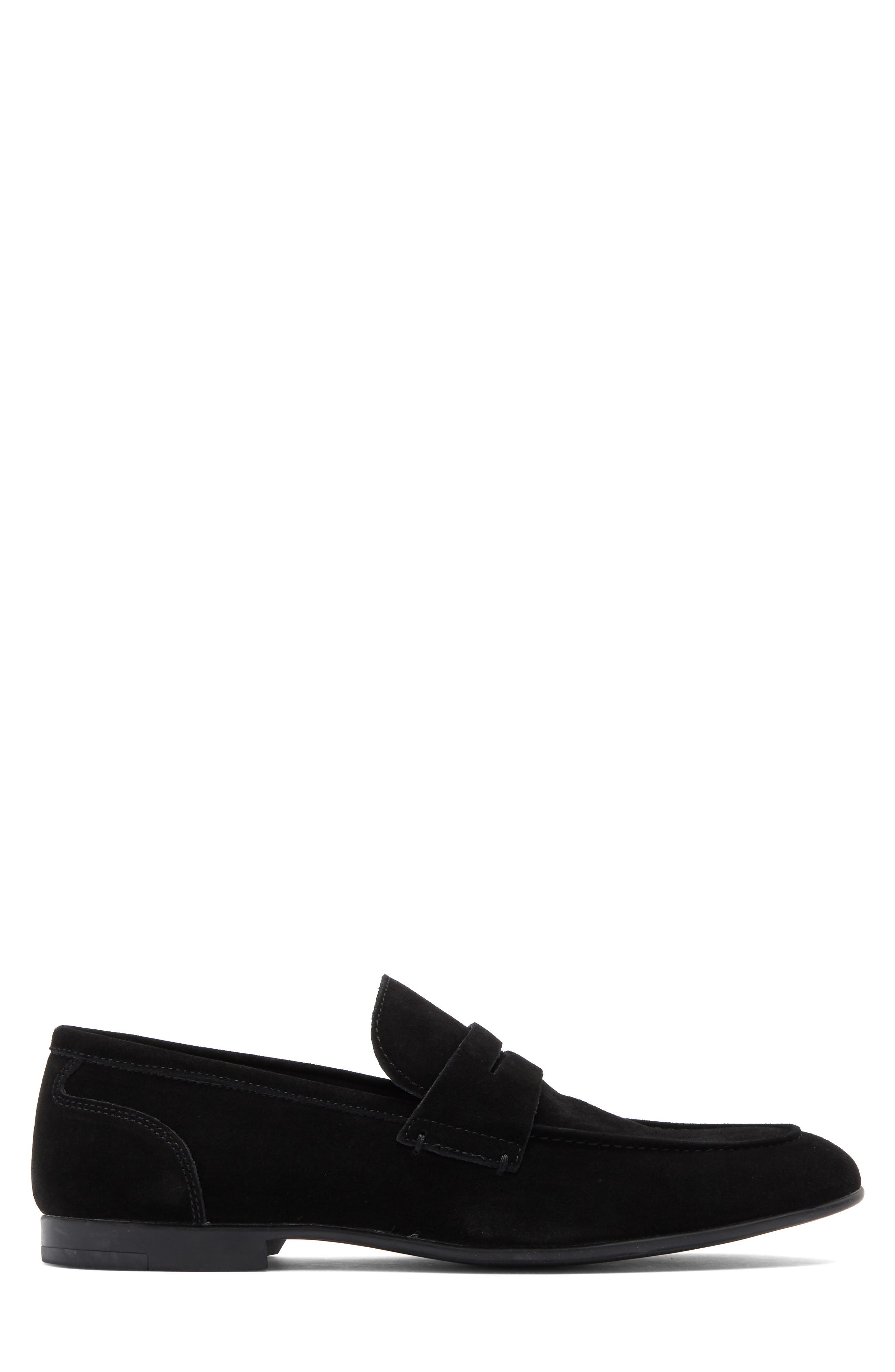 VITTORIO RUSSO Derringer Loafer, Alternate, color, Suede Black