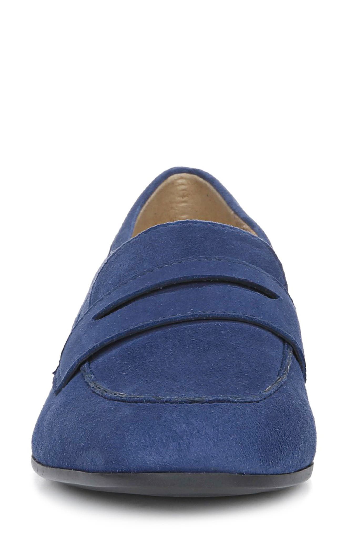 Juliette Loafer, Alternate, color, DEEP SAPPHIRE SUEDE
