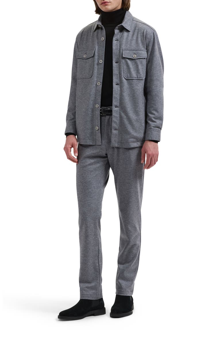 Wool Blend Shirt Jacket, Alternate, color, CEMENT
