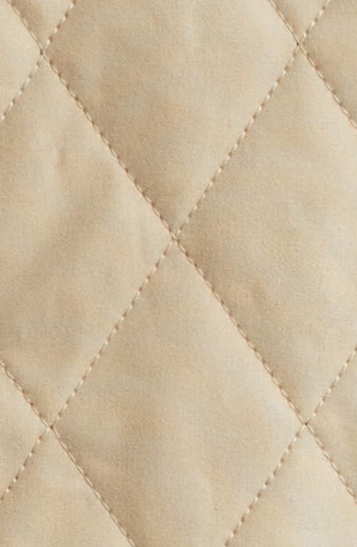 Sporty And Rich Sporty & Rich Crest Seal 100th Quilted Jacket In Beige