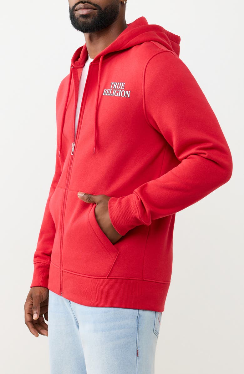 True Religion Filled All-over Print Zip Hoodie, Alternate, color, 