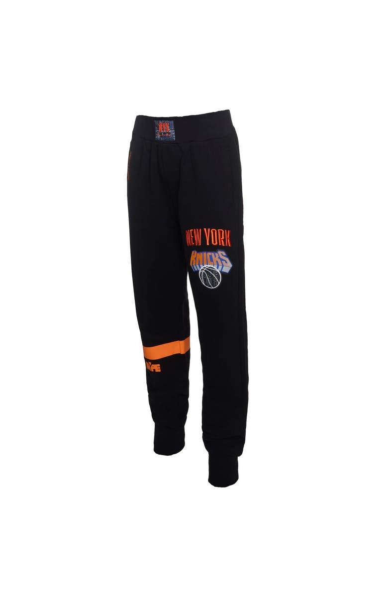 Two Hype Men's NBA x Two Hype  Black New York Knicks Culture & Hoops Collection Premium Jogger Pants, Alternate, color, 