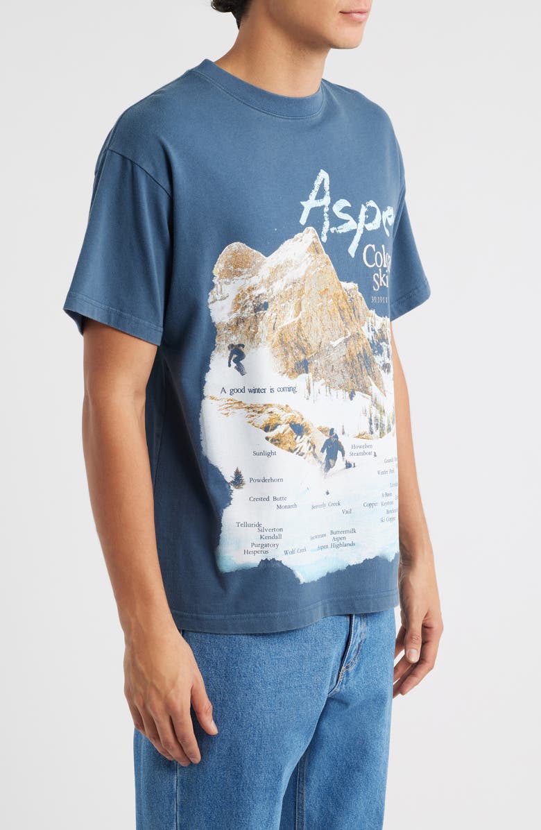 ID Supply Co NPL Ski Areas Graphic T-Shirt, Alternate, color, Washed Navy