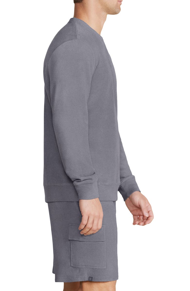 Barefoot Dreams<sup>®</sup> Malibu Collection<sup>®</sup> Brushed Fleece Lounge Sweatshirt, Alternate, color, 