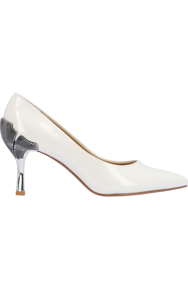 J. Reneé Tacy Pointed Toe Pump, Alternate, color, White